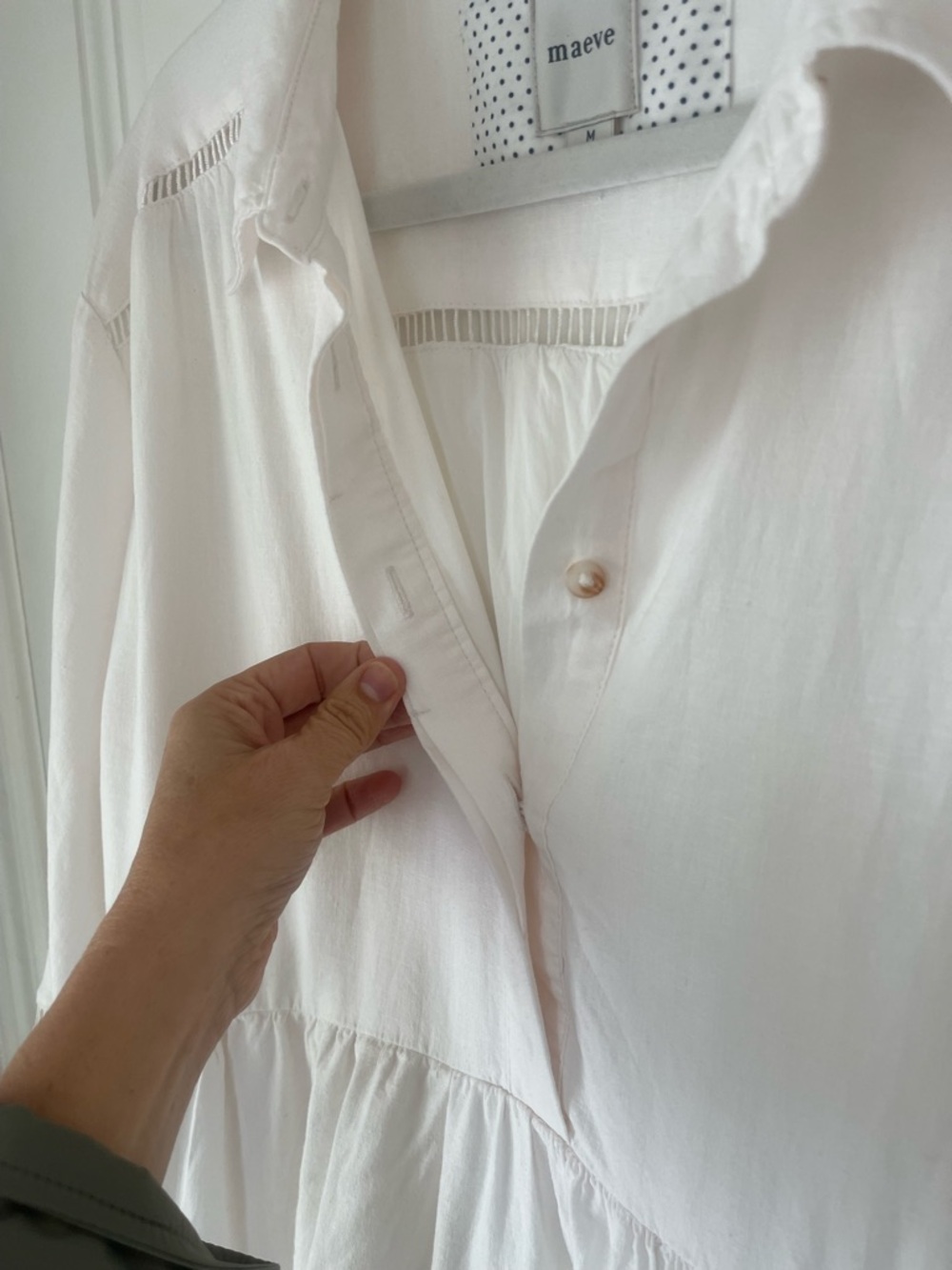 Maeve by Anthropologie, Shell Pink, Long Sleeve “Bettina” Dress, Medium - Picture 7 of 13